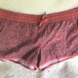 UNITED BY BLUE Women’s Board Shorts Pink Salmon Floral size Large L